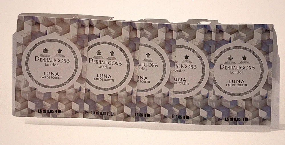5 X Penhaligon's LUNA Eau de Toilette EDT Perfume Sample Spray .05 oz / 1.5ml