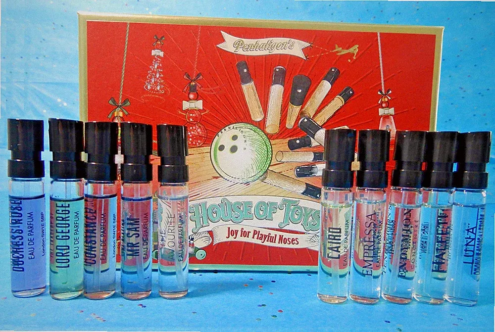 Penhaligon's Tiddly-Whiffs 10pc Discovery Set ~Blazing Mr Sam~Halfeti~Luna~Cairo
